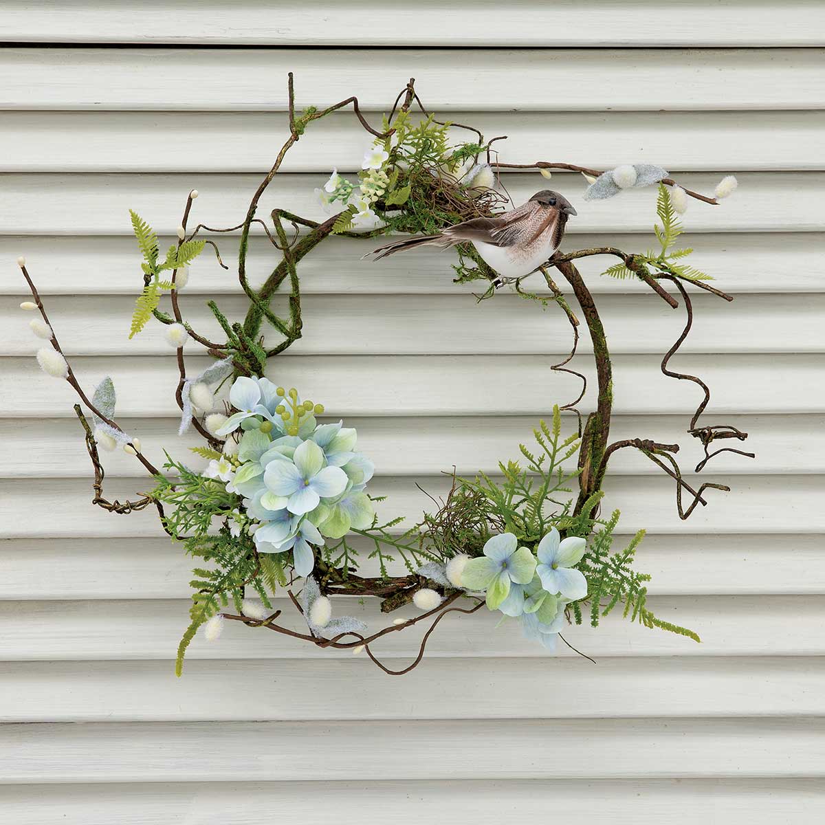 WREATH FERN/MOSS/TWIG/BIRD